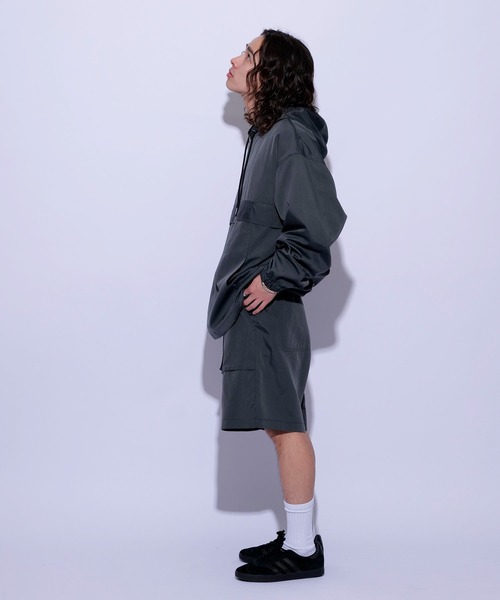 re_k by JUNRED(レクバイジュンレッド)の「re_k by JUNRED / ガゼットポケットウーブンショーツ(その他パンツ・メンズ・ベージュ系その他/ブラック/チャコールグレー・L/S/M)」の12枚目の写真