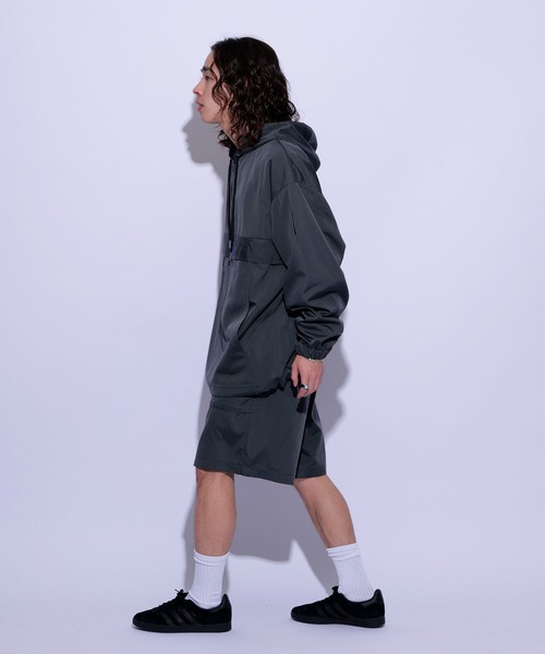 re_k by JUNRED(レクバイジュンレッド)の「re_k by JUNRED / ガゼットポケットウーブンショーツ(その他パンツ・メンズ・ベージュ系その他/ブラック/チャコールグレー・L/S/M)」の13枚目の写真