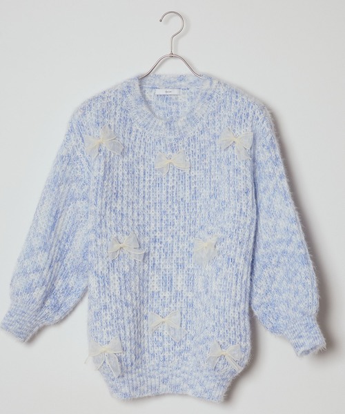 paloma woolリボンモチーフ　ニット paloma woolリボンモチーフ ニット Ribbon motif mix knit / リボン