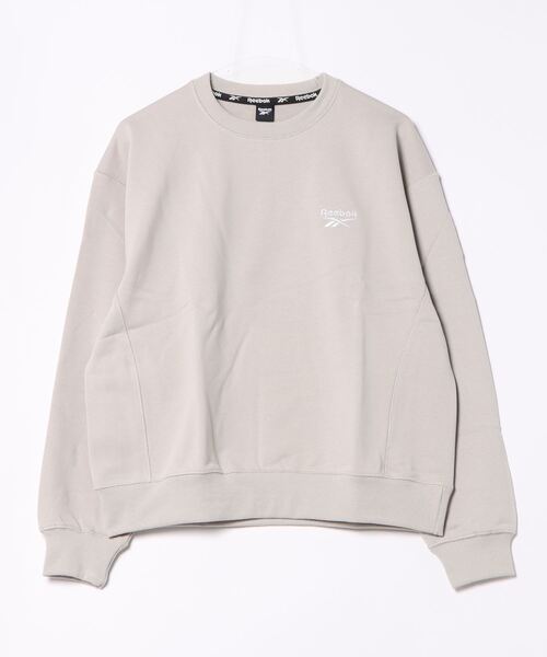 Reebok(リーボック)の「【Reebok/リーボック】クルーネックスウェットトップス/ワンポイントロゴトレーナー(スウェット・レディース・ホワイト/ダークグレー/グレー系その他/グレー系その他2・MEDIUM/LARGE/X-LARGE/SMALL)」の3枚目の写真