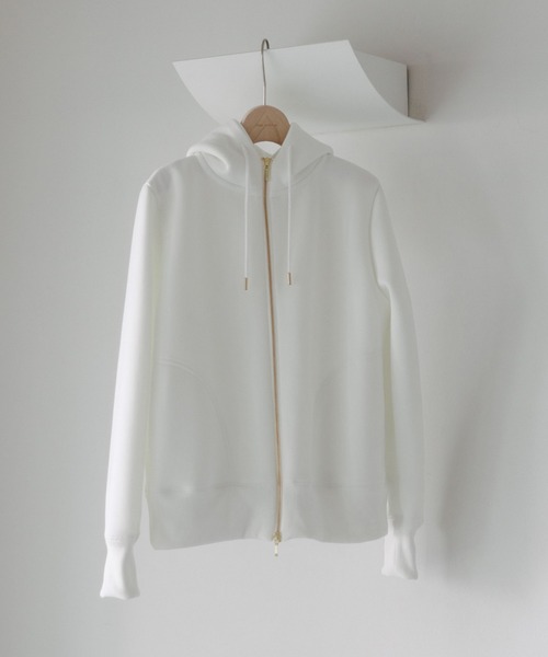 Doux archives（ドゥアルシーヴ）の「ダンボールジップパーカー（パーカー・レディース・ベージュ/ネイビー/オフホワイト/チャコールグレー・FREE）」の11枚目の写真