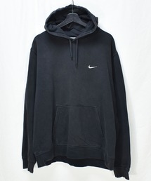 NIKE ナイキ ジップパーカー 古着 刺繍 スウッシュ 黒 XL 13621 NIKE ナイキ ジップパーカー 古着 刺繍 スウッシュ 黒 XL 13621