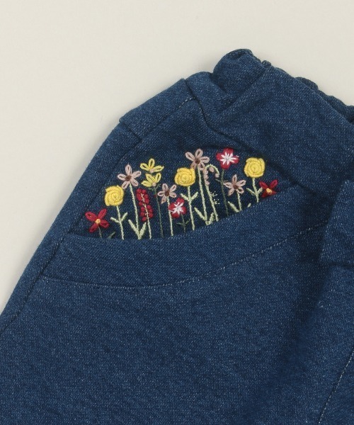 sense of wonder（センスオブワンダー）の「ハンドシシュウニットデニムパンツ（デニムパンツ・キッズ・ネイビー・100cm/90cm/110cm/120cm/130cm/80ｃｍ）」の6枚目の写真