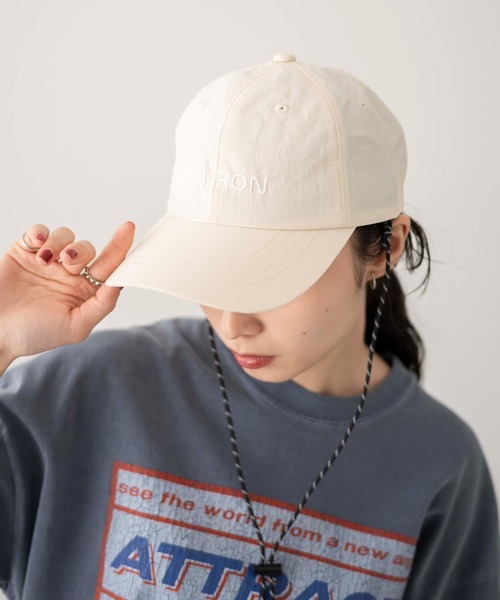 WEGO（ウィゴー）の「WEGO/コード付刺繍キャップ（キャップ・レディース・オフホワイト/ブラック・FREE）」の15枚目の写真