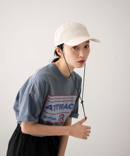 WEGO（ウィゴー）の「WEGO/コード付刺繍キャップ（キャップ・レディース・オフホワイト/ブラック・FREE）」の16枚目の写真