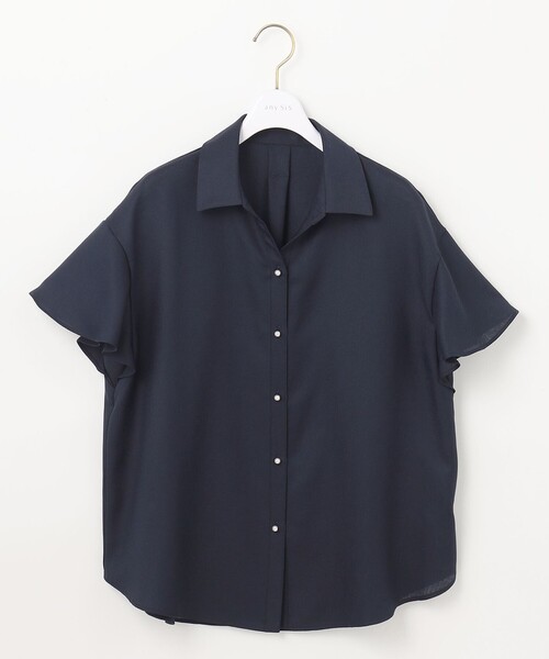 ANY SIS(エニィスィス)の「【速乾・接触冷感】スムージーポリエステル シャツ ブラウス(シャツ/ブラウス・レディース・グレー系/ネイビー系9/ピンク系/スカイブルー系/パイングリーン系・2)」の11枚目の写真