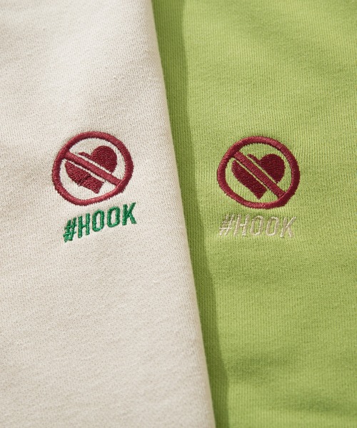 HOOK(フック)の「HOOK -original- 配色ワンポイント刺繍飾りステッチサイドラインスウェット セットアップ可能(スウェット・メンズ・ブラック/ブラック系その他/ブルー/ライトベージュ/ライトグリーン・S/M/L/XL)」の18枚目の写真