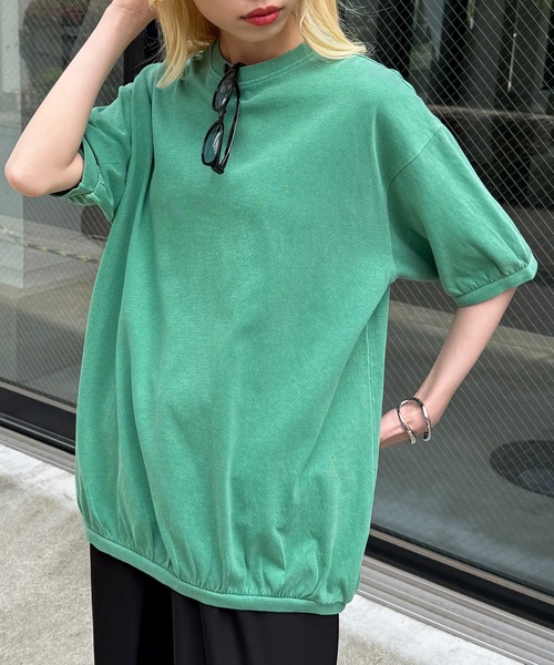 STAR&STRIPE（スターアンドストライプ）の「【STAR&STRIPE】ベーシックリブTシャツ BASIC RIB TEE コットン100％（Tシャツ/カットソー・レディース・ブラック/ホワイト/イエロー/オレンジ/ブルー/グリーン/ベージュ/チャコールグレー/アッシュグレー/ネイビー/ブラウン/ピンク・M/XL/L）」の22枚目の写真