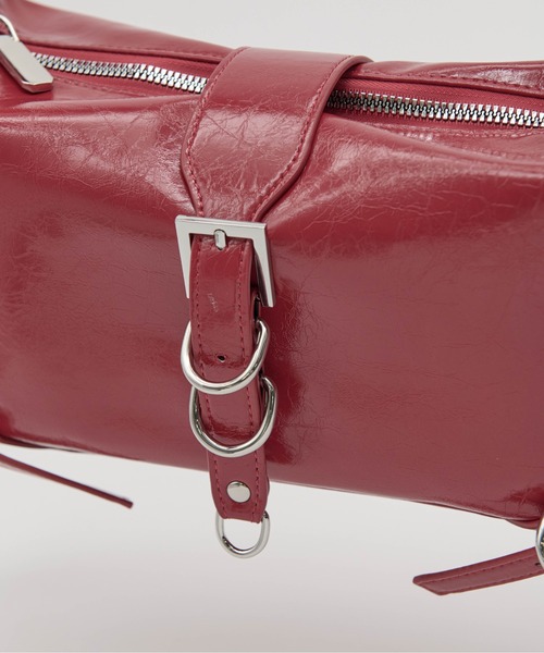 Carmelo（カーメロ）の「'Le reve' Boucle patent small bag / パテントレザーライク スモールショルダーバッグ（ショルダーバッグ・レディース・ホワイト/ブラック/レッド/シルバー/ピンク・FREE）」の9枚目の写真