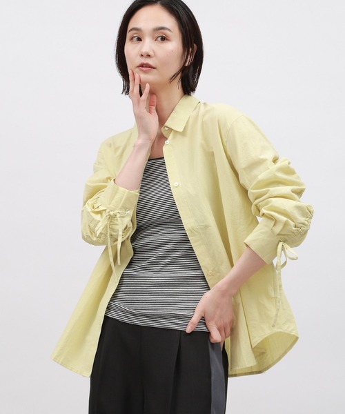 LAKOLE(ラコレ)の「袖シャーリングシャツ / 106407(シャツ/ブラウス・レディース・ピンク/ライム/ブルー/オフホワイト・SMALL/MEDIUM)」の3枚目の写真