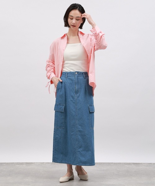 LAKOLE(ラコレ)の「袖シャーリングシャツ / 106407(シャツ/ブラウス・レディース・ピンク/ライム/ブルー/オフホワイト・SMALL/MEDIUM)」の14枚目の写真