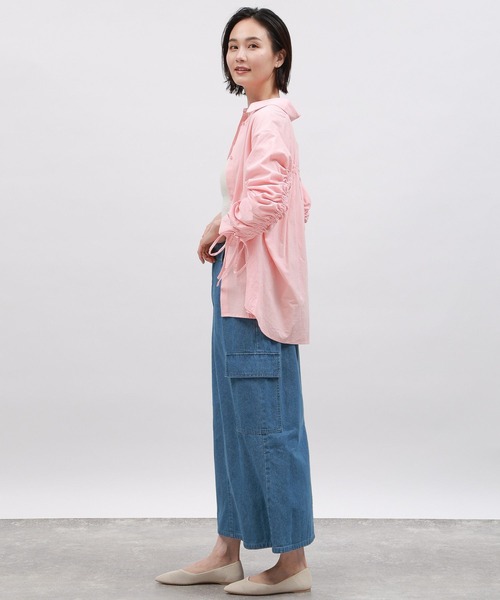 LAKOLE(ラコレ)の「袖シャーリングシャツ / 106407(シャツ/ブラウス・レディース・ピンク/ライム/ブルー/オフホワイト・SMALL/MEDIUM)」の15枚目の写真