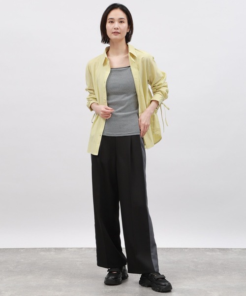 LAKOLE(ラコレ)の「袖シャーリングシャツ / 106407(シャツ/ブラウス・レディース・ピンク/ライム/ブルー/オフホワイト・SMALL/MEDIUM)」の19枚目の写真
