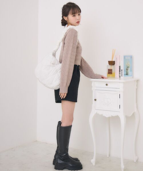 ems excite（エムズエキサイト）の「【WEB限定】キルトドロストBAG（ショルダーバッグ・レディース・ピンク/ナチュラル/ベージュ/ブラック/ブルー・ONE SIZE）」の11枚目の写真