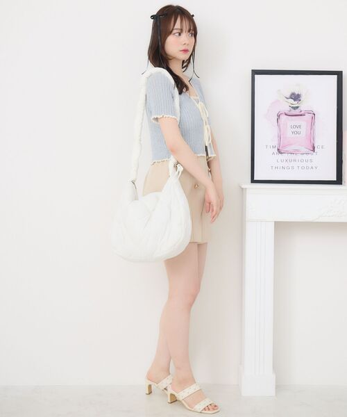 ems excite（エムズエキサイト）の「【WEB限定】キルトドロストBAG（ショルダーバッグ・レディース・ピンク/ナチュラル/ベージュ/ブラック/ブルー・ONE SIZE）」の13枚目の写真