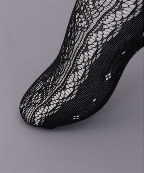 axes femme POETIQUE（アクシーズファムポエティック）の「レース編みクルー丈ソックス（ソックス/靴下・レディース・ホワイト/ブラック・FREE）」の12枚目の写真