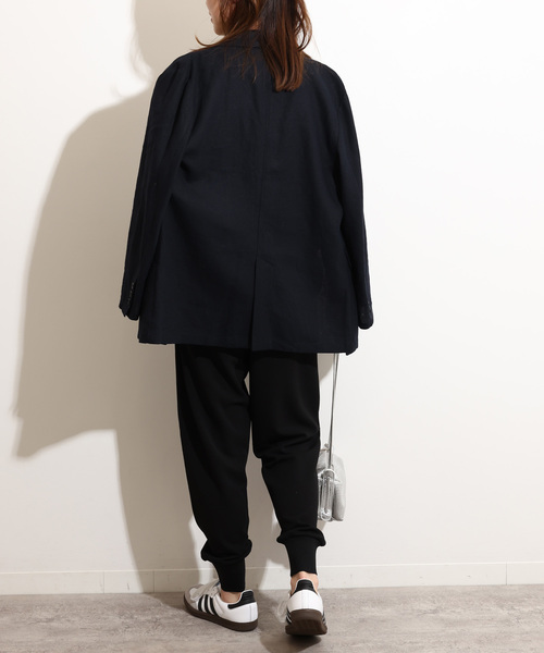 JOURNAL STANDARD relume（ジャーナルスタンダード　レリューム）の「《WEB限定追加》ジャージージョーゼットジョガーパンツ（その他パンツ・レディース・グレー/ブラック・FREE）」の5枚目の写真