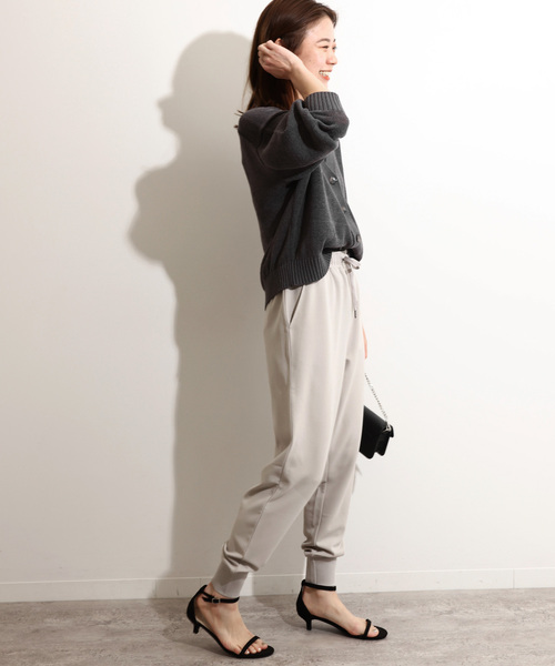 JOURNAL STANDARD relume（ジャーナルスタンダード　レリューム）の「《WEB限定追加》ジャージージョーゼットジョガーパンツ（その他パンツ・レディース・グレー/ブラック・FREE）」の11枚目の写真