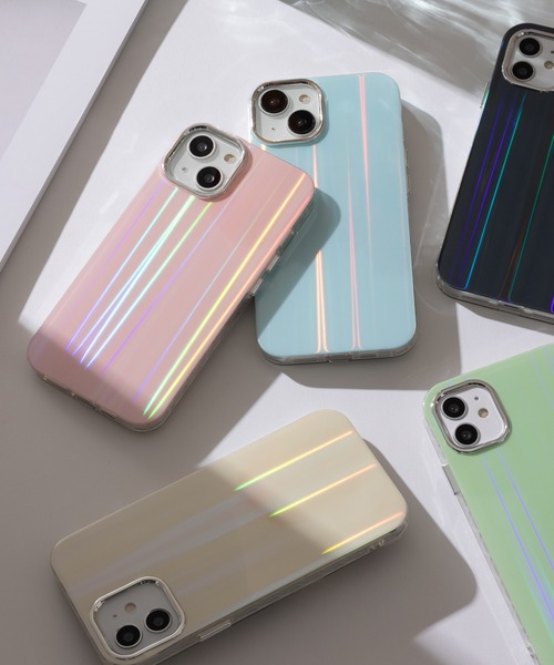 セール】iPhoneスマホケース カバー オーロラ シンプル