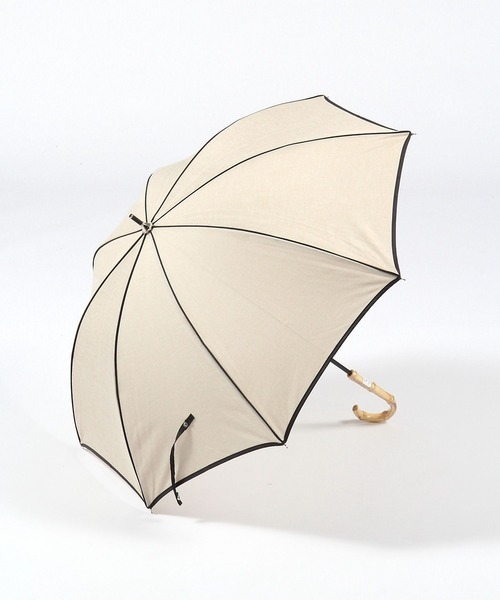 GLOBAL WORK（グローバルワーク）の「バンブー晴雨長傘/985540（長傘・レディース・ブラック系/ブラック/サックスブルー/アイボリー/アイボリー系5/ブルー/グレー/ブラック系2/アイボリー系7/チェック・ONE SIZE）」の7枚目の写真