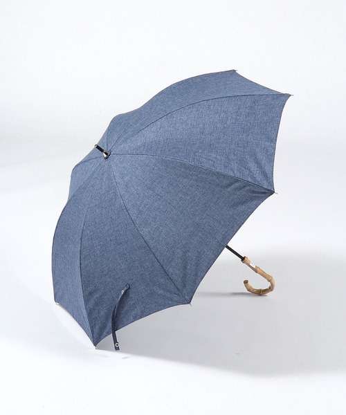 GLOBAL WORK（グローバルワーク）の「バンブー晴雨長傘/985540（長傘・レディース・ブラック系/ブラック/サックスブルー/アイボリー/アイボリー系5/ブルー/グレー/ブラック系2/アイボリー系7/チェック・ONE SIZE）」の9枚目の写真