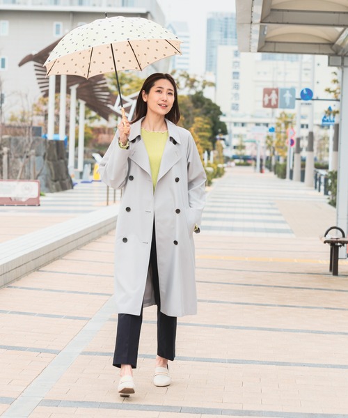 GLOBAL WORK（グローバルワーク）の「バンブー晴雨長傘/985540（長傘・レディース・ブラック系/ブラック/サックスブルー/アイボリー/アイボリー系5/ブルー/グレー/ブラック系2/アイボリー系7/チェック・ONE SIZE）」の11枚目の写真