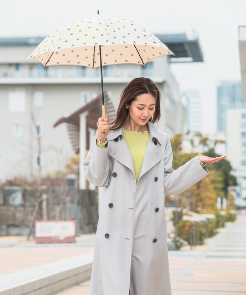 GLOBAL WORK（グローバルワーク）の「バンブー晴雨長傘/985540（長傘・レディース・ブラック系/ブラック/サックスブルー/アイボリー/アイボリー系5/ブルー/グレー/ブラック系2/アイボリー系7/チェック・ONE SIZE）」の12枚目の写真