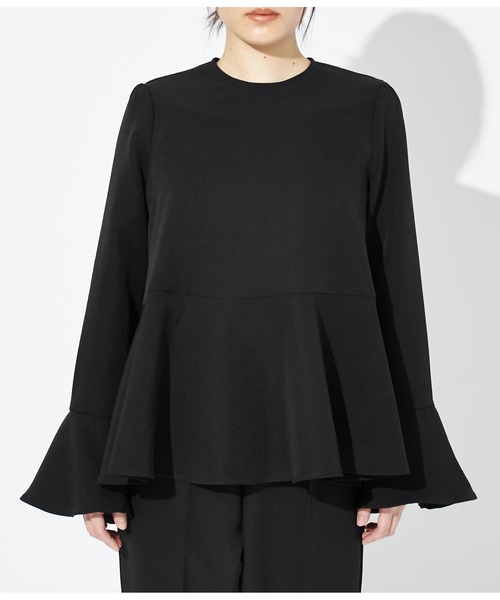 Settimissimo（セッティミッシモ）の「フレアデザイン プルオーバー（シャツ/ブラウス・レディース・ブラック/ベージュ・FREE）」の16枚目の写真