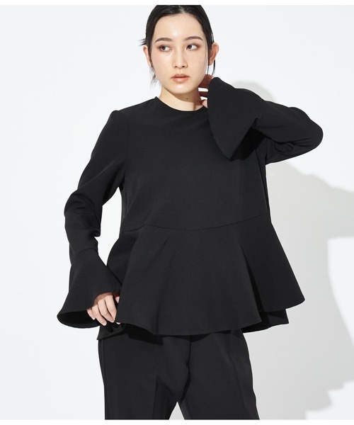 Settimissimo（セッティミッシモ）の「フレアデザイン プルオーバー（シャツ/ブラウス・レディース・ブラック/ベージュ・FREE）」の10枚目の写真