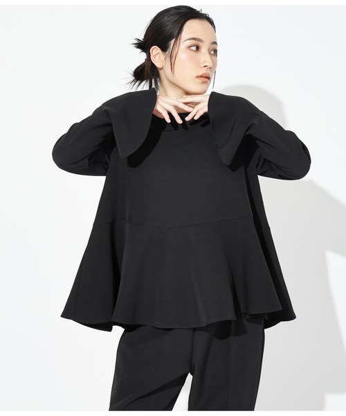 Settimissimo（セッティミッシモ）の「フレアデザイン プルオーバー（シャツ/ブラウス・レディース・ブラック/ベージュ・FREE）」の11枚目の写真