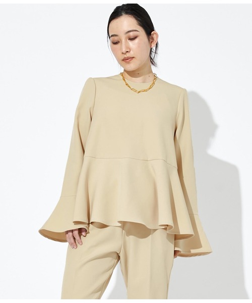 Settimissimo（セッティミッシモ）の「フレアデザイン プルオーバー（シャツ/ブラウス・レディース・ブラック/ベージュ・FREE）」の5枚目の写真