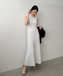 セミマーメイドニットワンピース