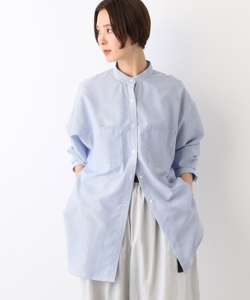 LEPSIM(レプシィム)の「バンドカラーシャツ 108025(シャツ/ブラウス・レディース・ブラック/ライトピンク/ブルー/オフホワイト・FREE)」の22枚目の写真