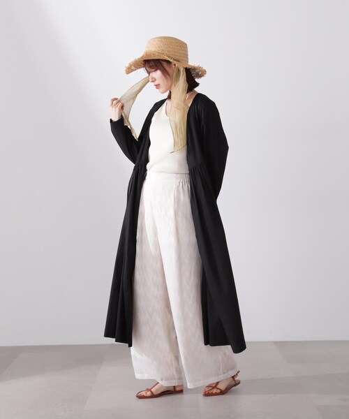 N.(N. Natural Beauty Basic)(エヌエヌナチュラルビューティーベーシック)の「◆コットンボイルカシュクールワンピース(ワンピース・レディース・ピンク/イエロー/オフホワイト/ブラック・MEDIUM)」の12枚目の写真