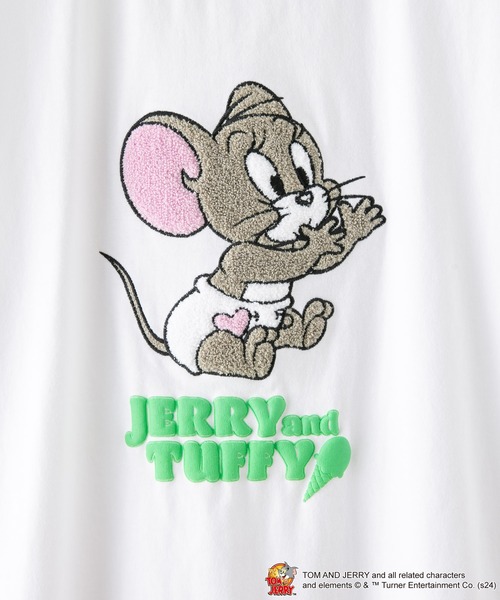 LB/S （エルビーエス）の「【TOM AND JERRY/トムとジェリー】オリジナルデザインTシャツ ジェリー　タフィー　ドロップショルダー ビッグシルエット　ユニセックス（Tシャツ/カットソー・メンズ・ホワイト系その他/ベージュ系その他/グリーン系その他/ホワイト系その他2/ブルー系その他2/ベージュ系その他2・SMALL/X-LARGE/MEDIUM/LARGE）」の15枚目の写真