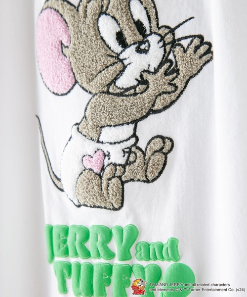 LB/S （エルビーエス）の「【TOM AND JERRY/トムとジェリー】オリジナルデザインTシャツ ジェリー　タフィー　ドロップショルダー ビッグシルエット　ユニセックス（Tシャツ/カットソー・メンズ・ホワイト系その他/ベージュ系その他/グリーン系その他/ホワイト系その他2/ブルー系その他2/ベージュ系その他2・SMALL/X-LARGE/MEDIUM/LARGE）」の16枚目の写真
