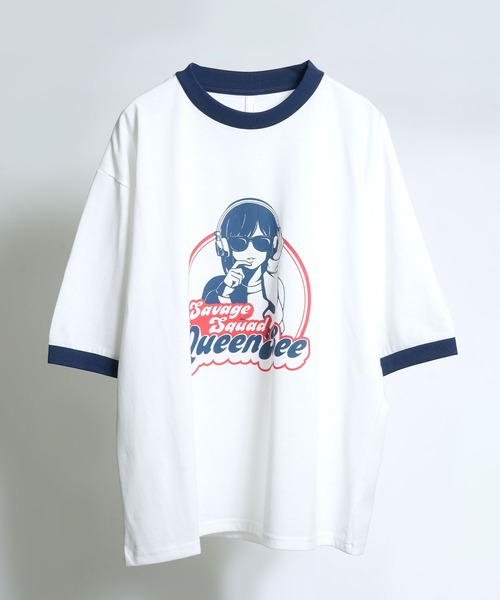 Starting Over（スターティングオーバー）の「oversize raglan sleeve print  T-shirt/オーバーサイズ ラグランスリーブ プリント Tシャツ/リンガー プリントTシャツ 半袖（Tシャツ/カットソー・メンズ・グリーン系その他/グリーン系その他2/グリーン系その他3/ホワイト/レッド/グリーン/ホワイト系その他/レッド系その他/ホワイト系その他3/レッド系その他3/ブラック/ブラック系その他2/ブラック系その他/ホワイト系その他2/レッド系その他2/ブラック系その他3/ホワイト系その他4/レッド系その他4/ブルー系その他/ホワイト系その他5/レッド系その他5/ホワイト系その他6/レッド系その他6/ホワイト系その他7/レッド系その他7/ホワイト系/レッド系・S/M/L/XL）」の19枚目の写真