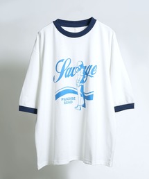 Starting Over（スターティングオーバー）の「oversize raglan sleeve print  T-shirt オーバーサイズ ラグランスリーブ プリント Tシャツ リンガー プリントTシャツ 半袖（Tシャツ/カットソー）」