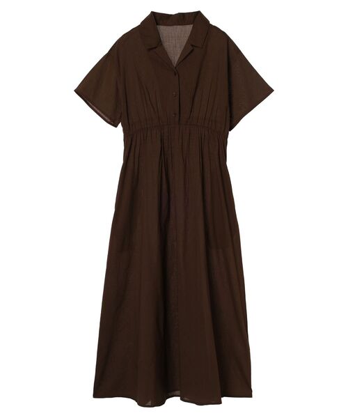 CRAFT STANDARD BOUTIQUE(クラフトスタンダードブティック)の「インド綿オープンカラーワンピース(ワンピース・レディース・ブラウン/ブラック/ブルー・FREE)」の19枚目の写真