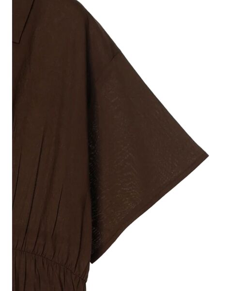 CRAFT STANDARD BOUTIQUE(クラフトスタンダードブティック)の「インド綿オープンカラーワンピース(ワンピース・レディース・ブラウン/ブラック/ブルー・FREE)」の22枚目の写真