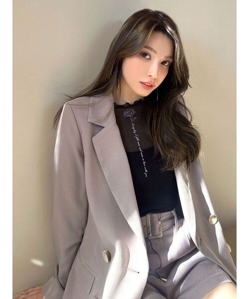 RESEXXY(リゼクシー)の「ダブルテーラードミディジャケット【セットアップ着用可能】(テーラードジャケット・レディース・モカ/アイボリー/その他1・FREE)」の17枚目の写真