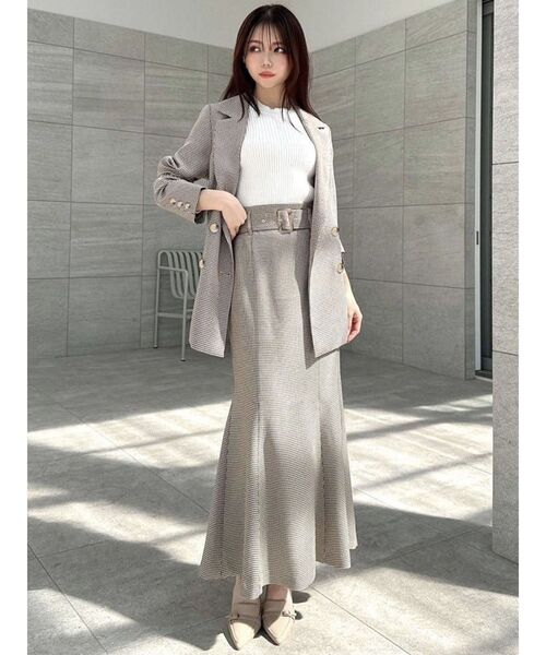 RESEXXY(リゼクシー)の「ダブルテーラードミディジャケット【セットアップ着用可能】(テーラードジャケット・レディース・モカ/アイボリー/その他1・FREE)」の19枚目の写真