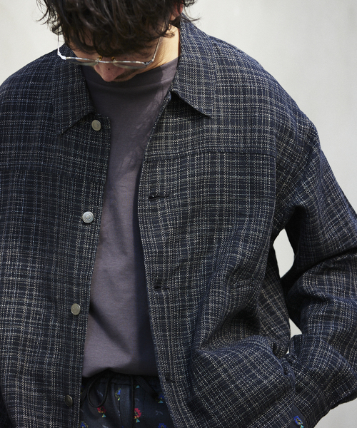 JOURNAL STANDARD relume(ジャーナルスタンダード レリューム)の「【European Flax / ヨーロピアンフラックス】トラッカージャケット(その他アウター・メンズ・コバルトブルー/グリーン/ブラック・MEDIUM/LARGE)」の22枚目の写真
