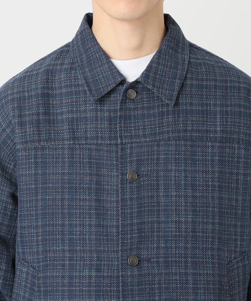 JOURNAL STANDARD relume(ジャーナルスタンダード レリューム)の「【European Flax / ヨーロピアンフラックス】トラッカージャケット(その他アウター・メンズ・コバルトブルー/グリーン/ブラック・MEDIUM/LARGE)」の4枚目の写真