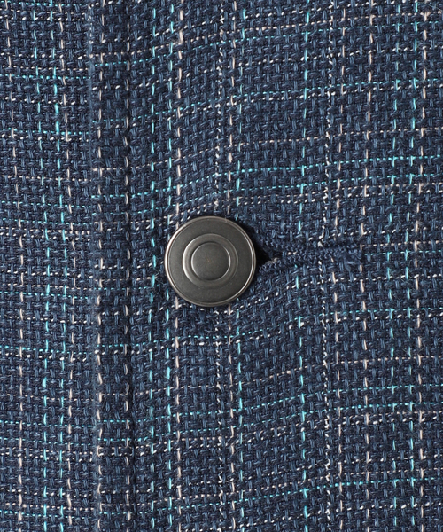 JOURNAL STANDARD relume(ジャーナルスタンダード レリューム)の「【European Flax / ヨーロピアンフラックス】トラッカージャケット(その他アウター・メンズ・コバルトブルー/グリーン/ブラック・MEDIUM/LARGE)」の9枚目の写真