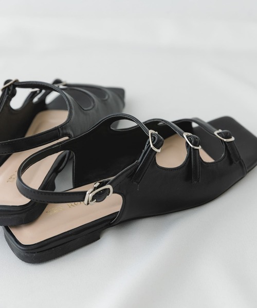 RODE SKO（ロデスコ）の「ベルトフラットサンダル（サンダル・レディース・シルバー/ブラック・36/37/38）」の9枚目の写真