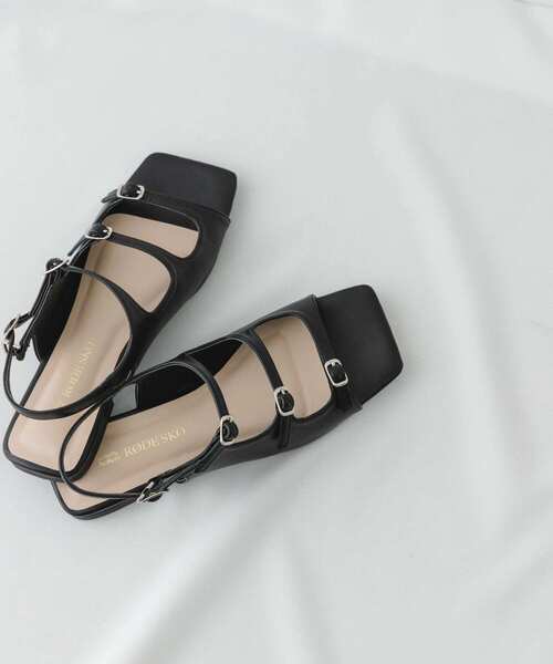RODE SKO（ロデスコ）の「ベルトフラットサンダル（サンダル・レディース・シルバー/ブラック・36/37/38）」の10枚目の写真