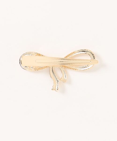 Heather（ヘザー）の「リボンモチーフクリップ　118766（バレッタ/ヘアクリップ・レディース・シルバー/ゴールド・ONE SIZE）」の6枚目の写真