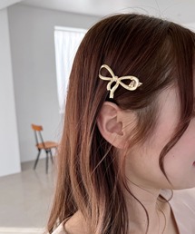 Heather | リボンモチーフクリップ　118766(バレッタ/ヘアクリップ)