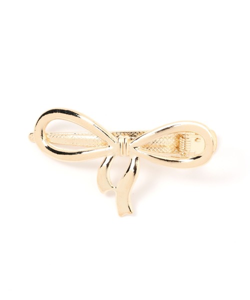 Heather（ヘザー）の「リボンモチーフクリップ　118766（バレッタ/ヘアクリップ・レディース・シルバー/ゴールド・ONE SIZE）」の3枚目の写真